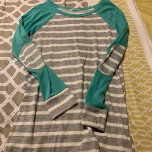 Striped long sleeved tee